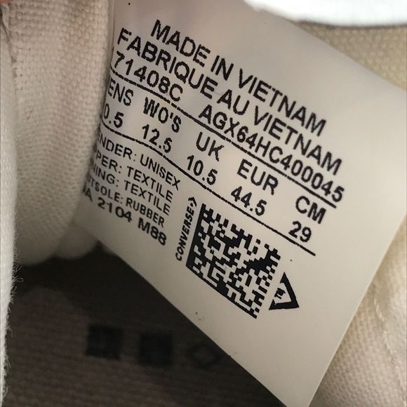 Converse Chuck 70 Hi White Canvas Shoes 171408C Men’s Size 10.5 - Picture 11 of 12